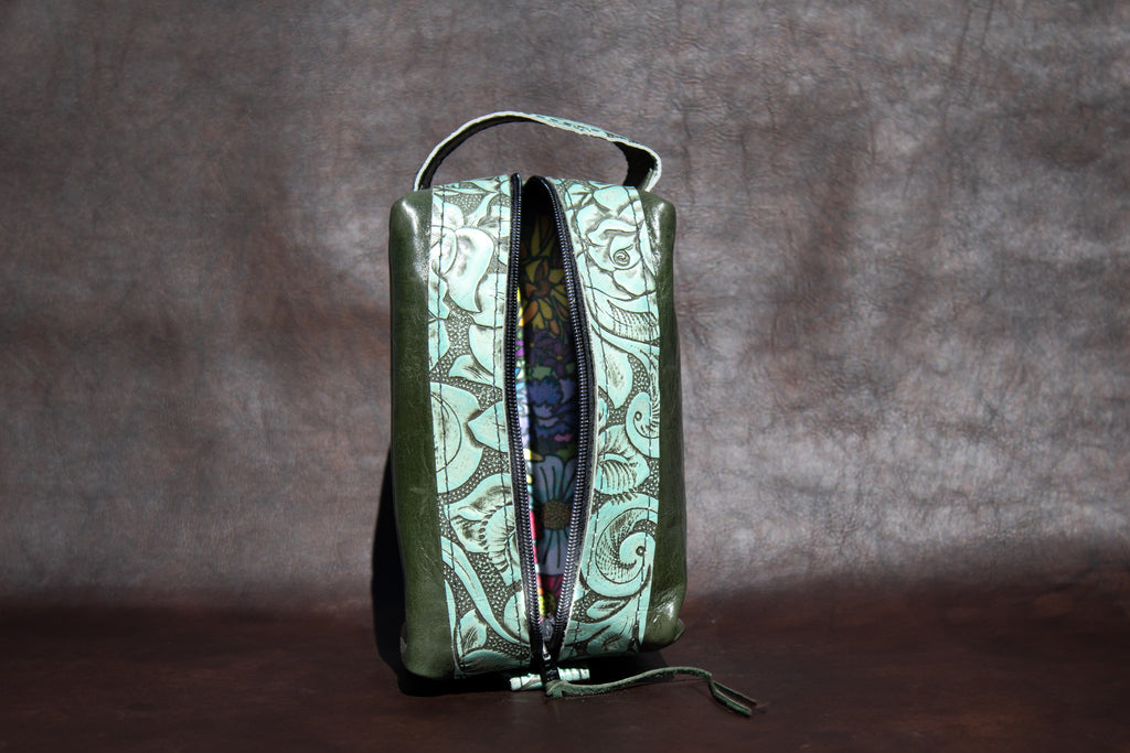 Dopp Kit (Green and Teal)